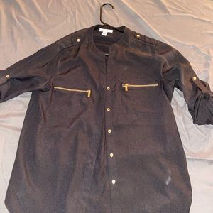 Black Calvin Klein dress shirt